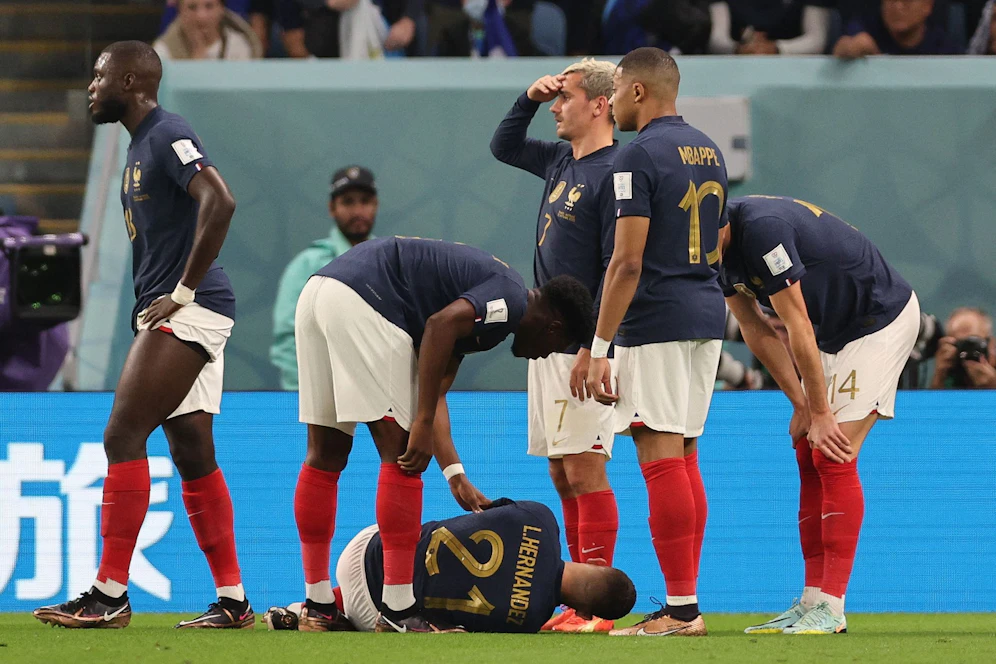 Lucas Hernandez am Boden