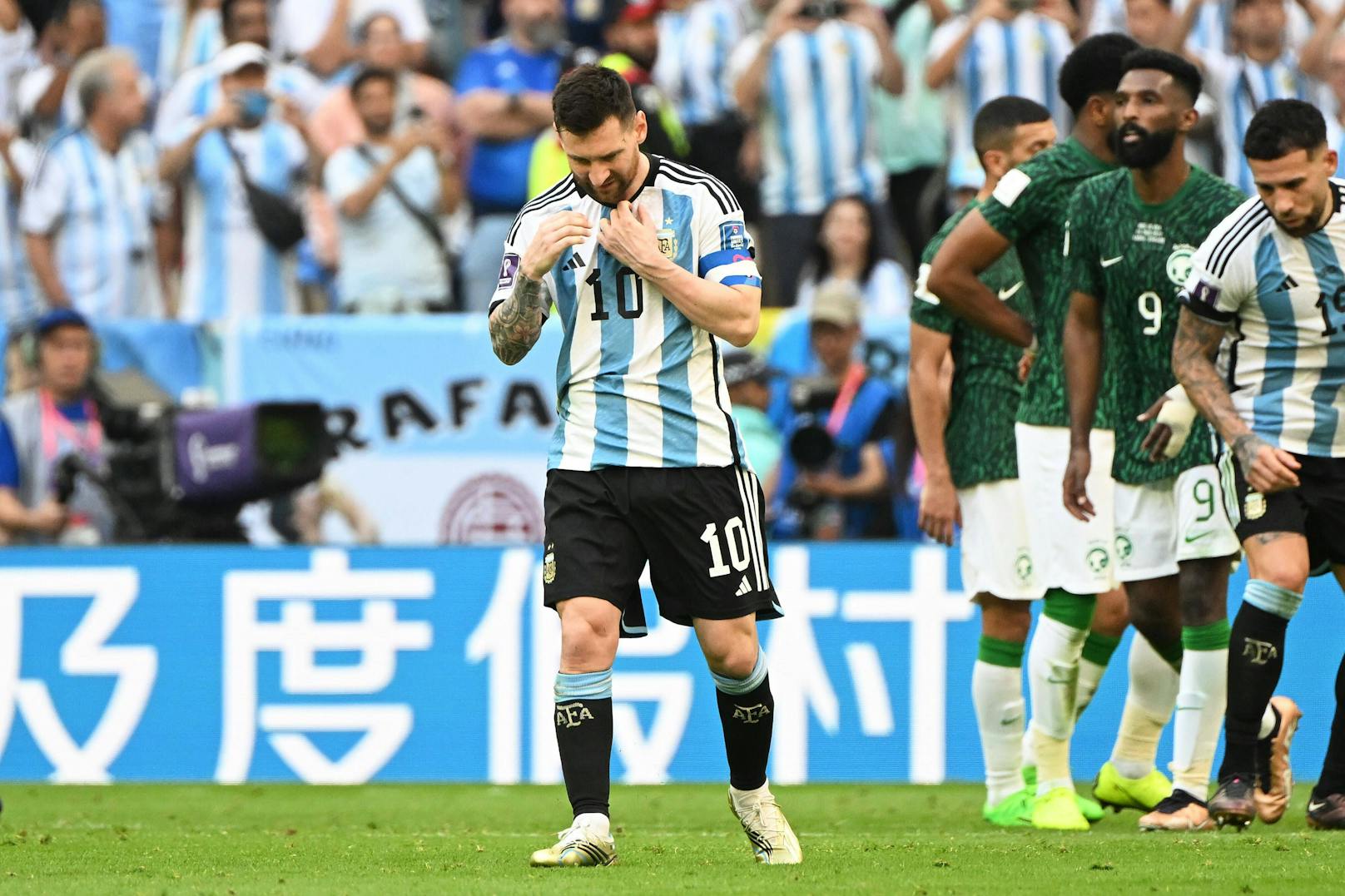 Schlimm für Messi, der vor dem Spiel klarstellte, dass es seine "letzte WM" sein werde.