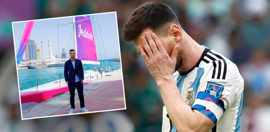 Lionel Messi als Saudi-Werbefigur