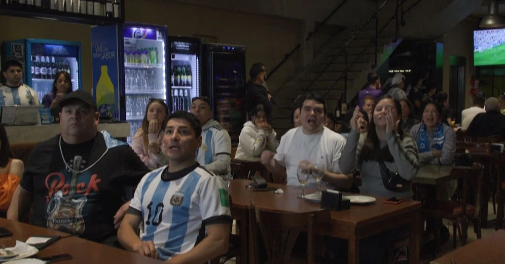 Argentinien-Fans können ihren Augen nicht trauen.
