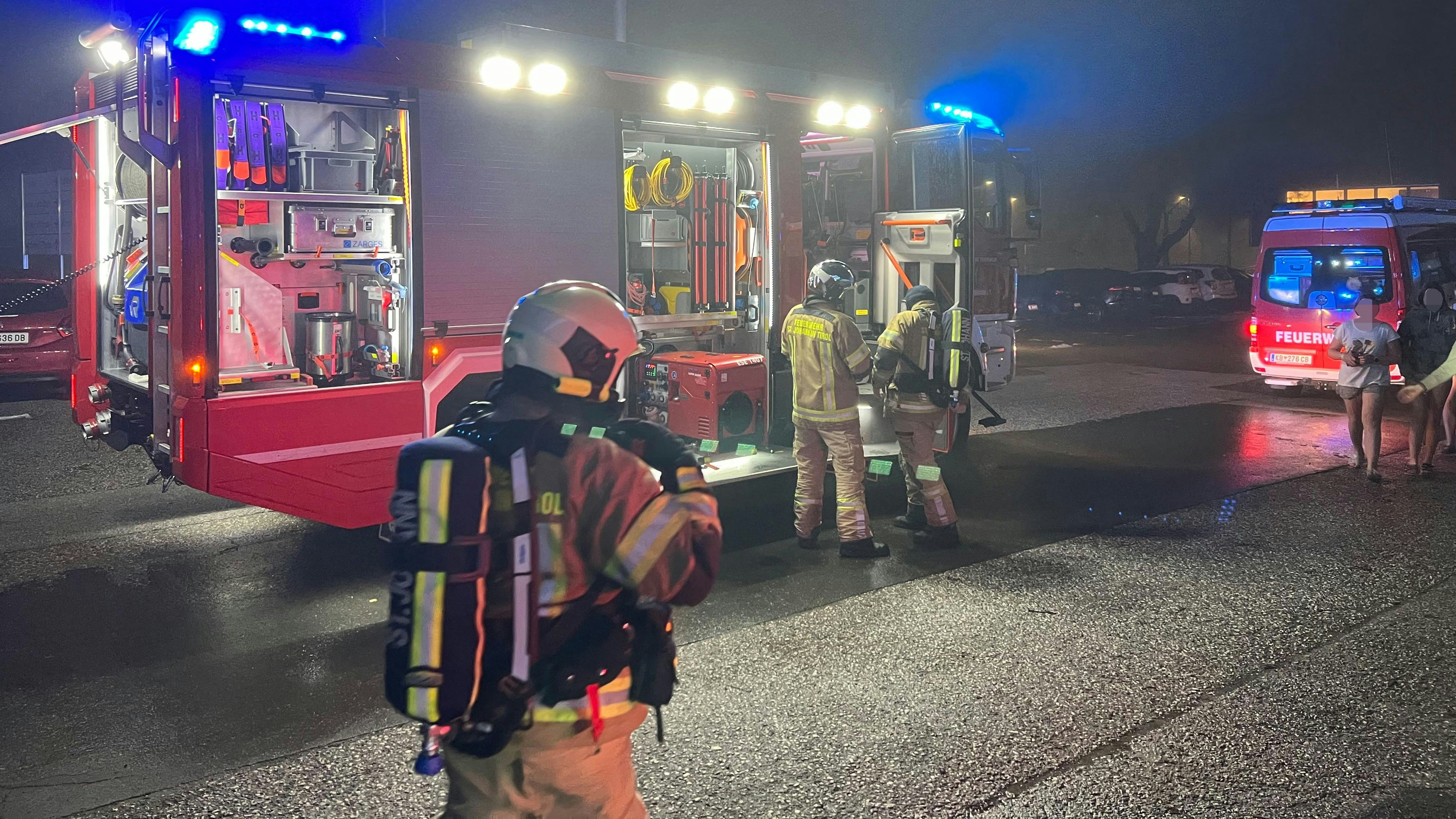 Brandstiftung an zwei Stellen in der Landwirtschaftlichen Lehranstalt Weitau in Sankt Johann in Tirol am 21. November 2022.