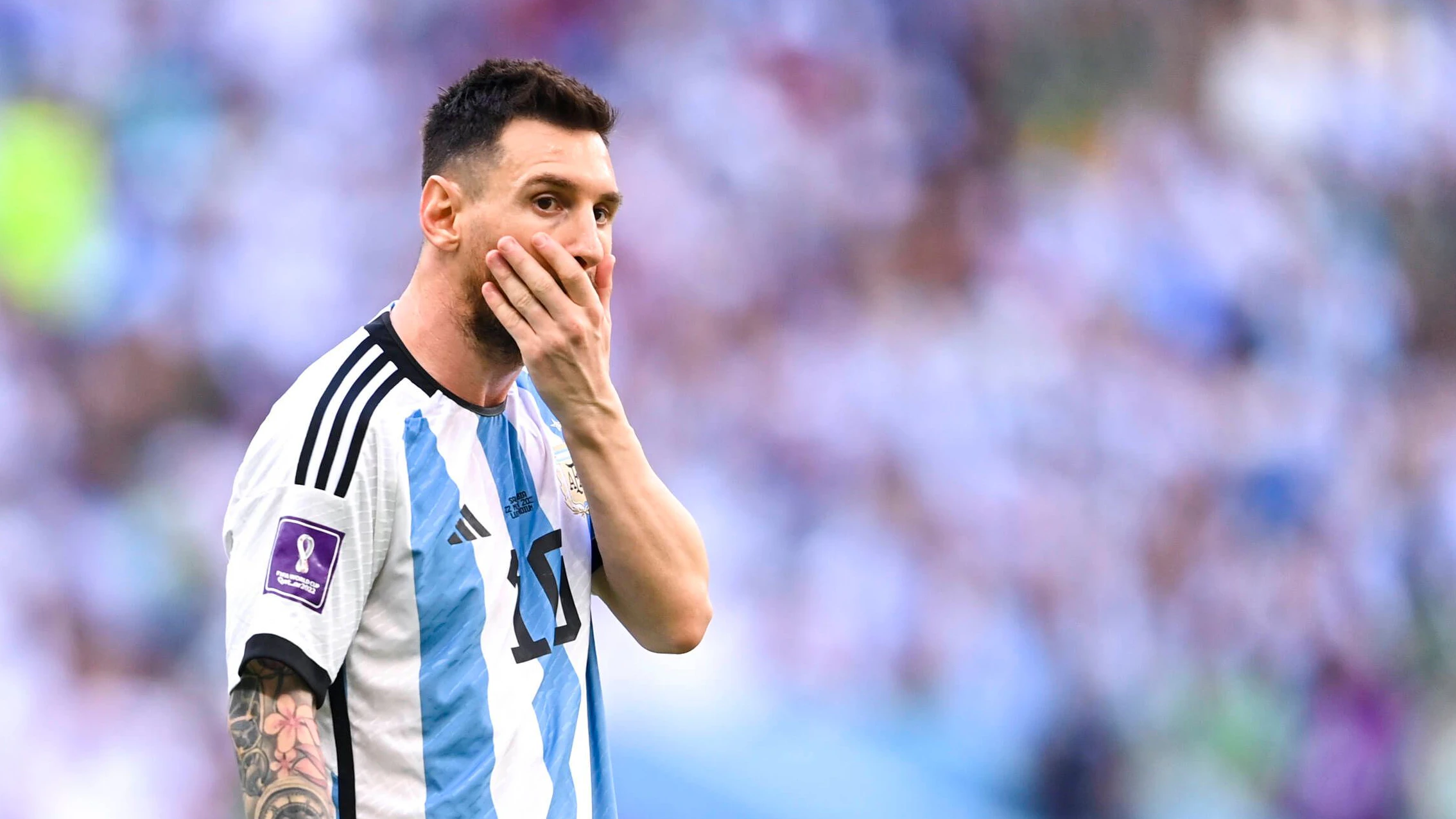 Messi ist geschockt.