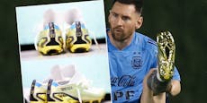 Die Geschichte hinter den goldenen Schuhen von Messi
