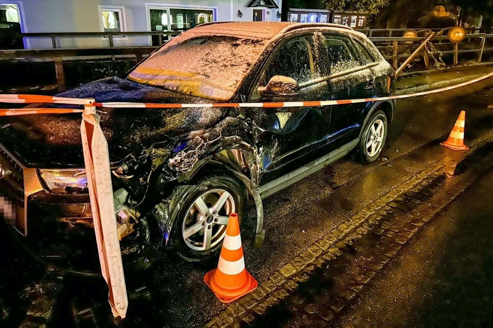Spektakulärer Unfall in Gaming: Parkendes Auto gerammt