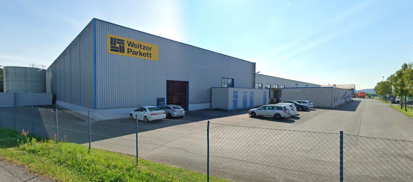 Blick auf das Parkettwerk von Weitzer im südburgenländischen Güssing.
