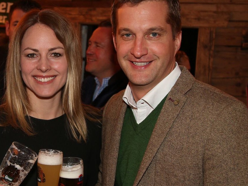 Oliver Polzer und seine Ehefrau Kerstin im Jänner bei den Hahnenkammrennen in Kitzbühel. 
