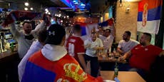 Serben-Fans belagern Balkan-Lokale in Wien-Ottakring