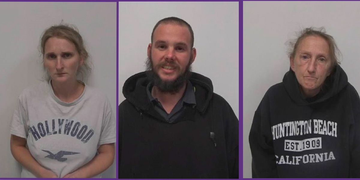 v.l.n.r.: Sarah Starr (Stiefmutter), Jonathan Starr (Vater), Shelley Barnes (Tante).