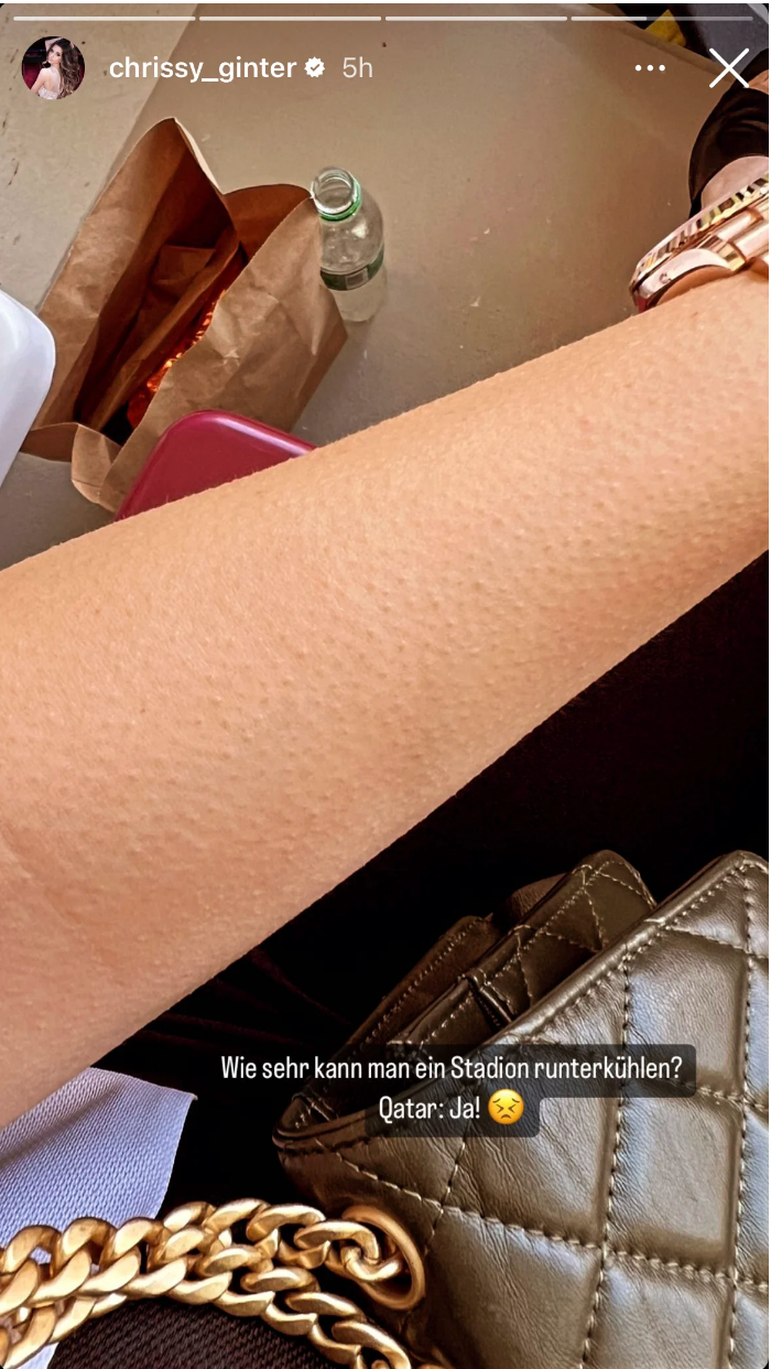 Christina Ginter frierte bei der Deutschland-Blamage.