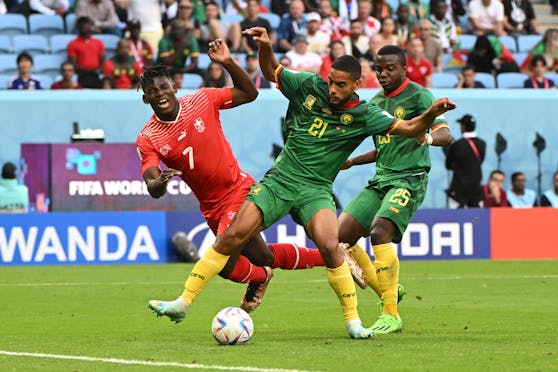 Hart umkämpft: Schweiz gegen Kamerun