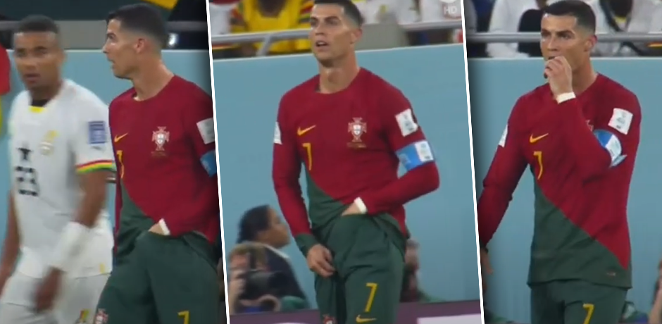 Hunger? Cristiano Ronaldo wurde in seiner Hose fündig