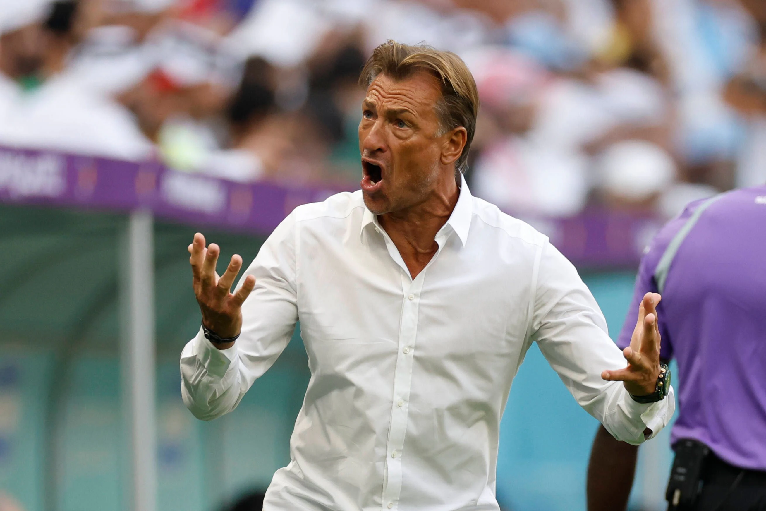Saudi-Arabien-Coach Hervé Renard motivierte seine Spieler mit einer schon jetzt legendären Ansprache. 