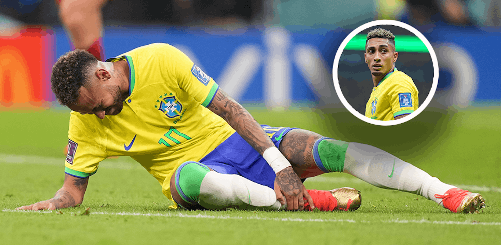 Neymar fällt verletzt aus, Raphinha verteidigt seinen Landsmann. 