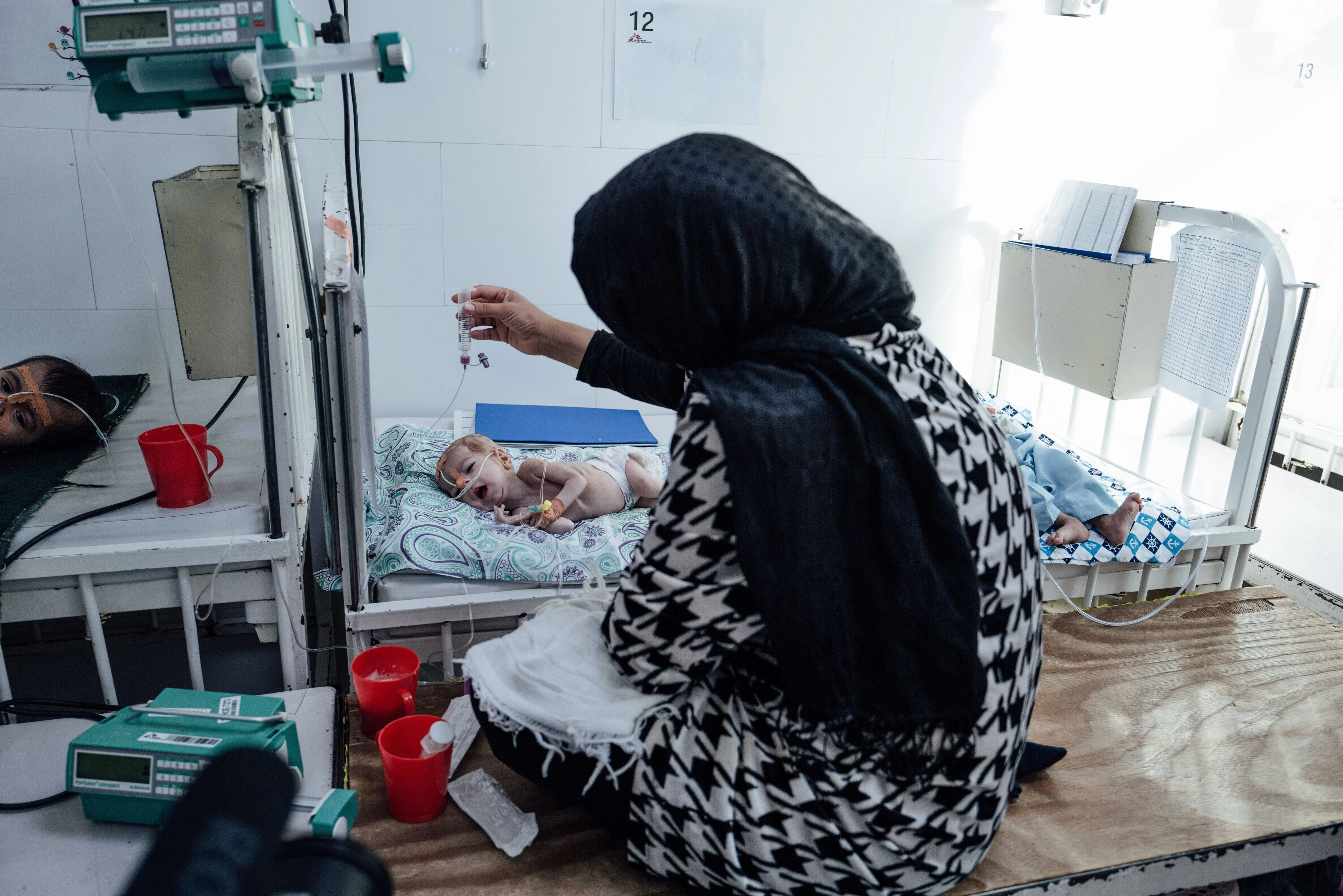 Blick in eine Kinderklinik in Herat.