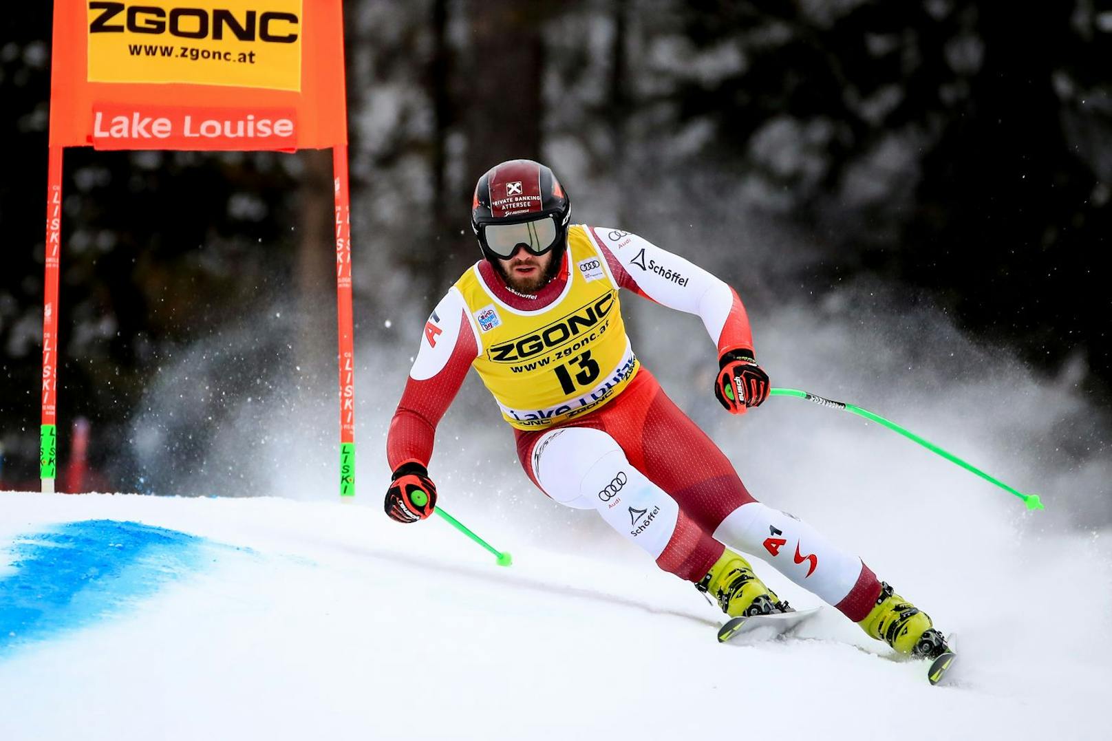 Daniel Hemetsberger in Lake Louise. 