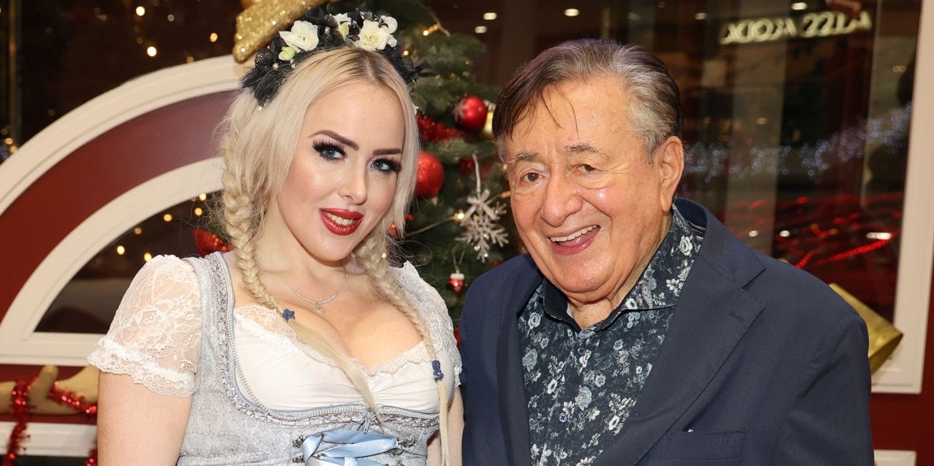 Richard Lugner mit seiner "Wildsau" Lydia