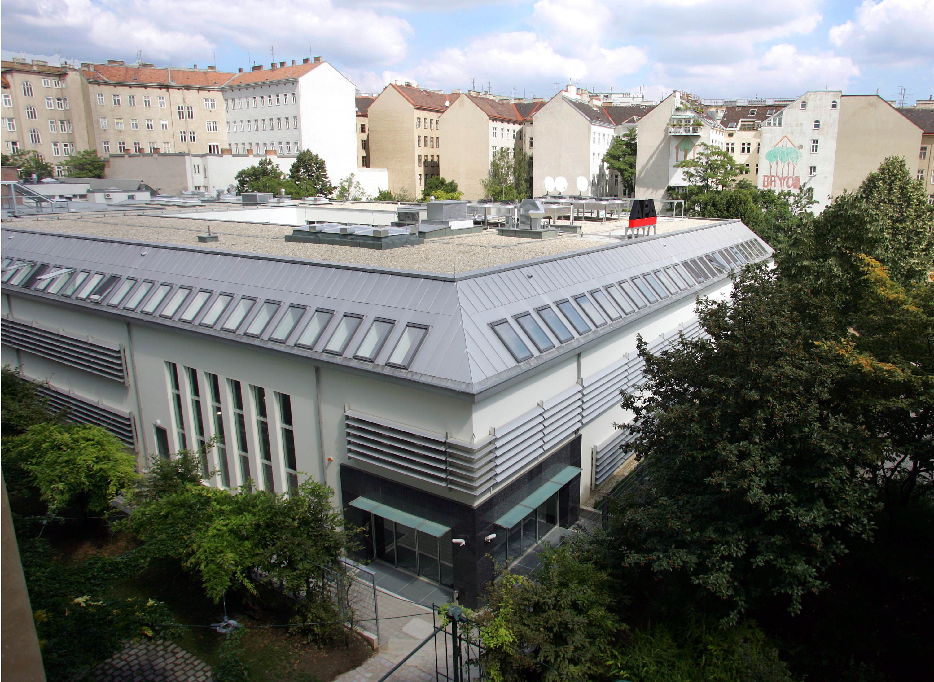 Das Gebäude der APA in der Laimgrubengasse 10 in 1060 Wien.