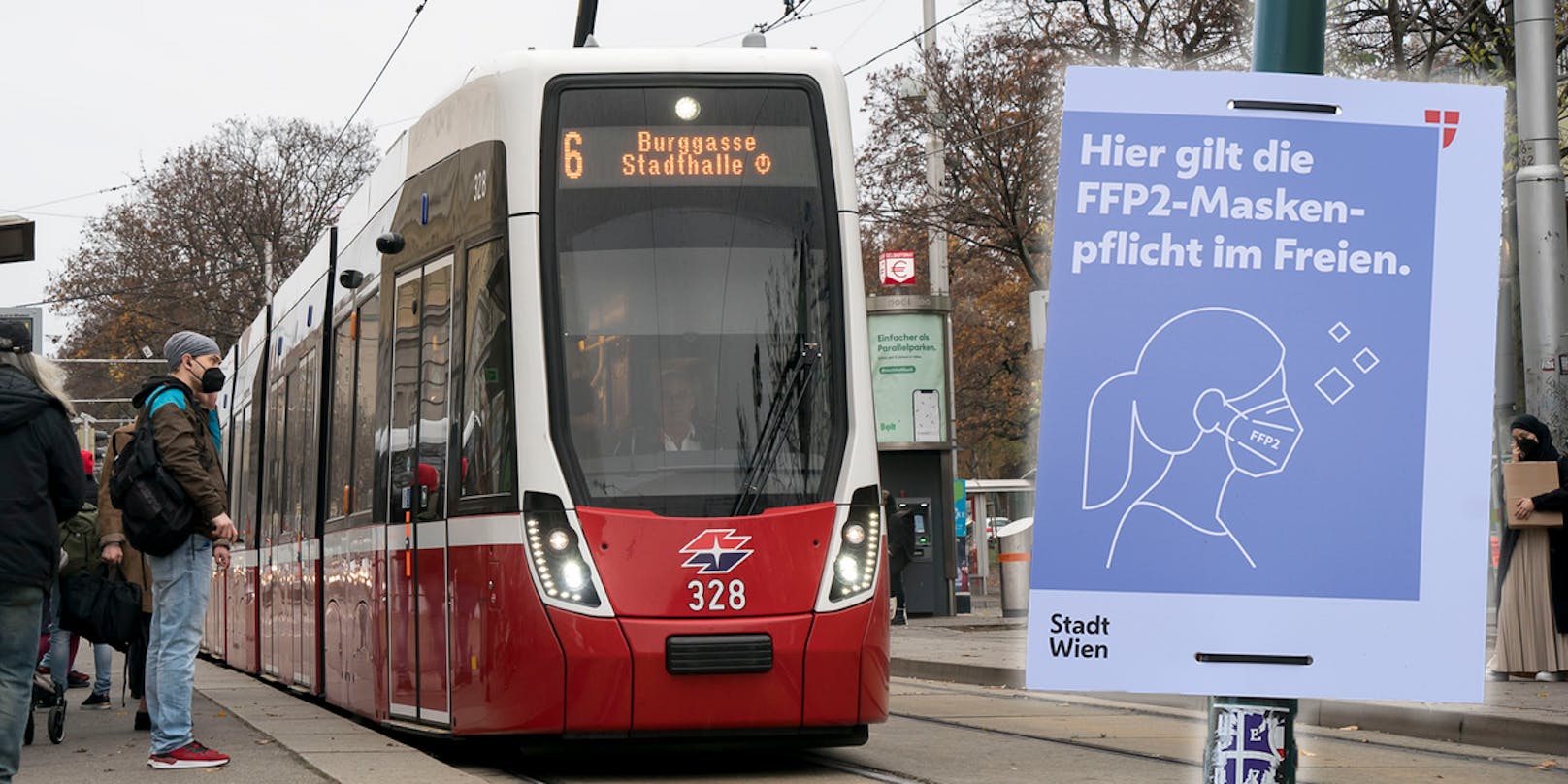 Bim, Bahn oder Bus – in Wiener Öffis muss weiter Maske getragen werden. Das Vertrauen sei durch Maßnahmen wie Impfpflicht oder Maskenpflicht im Freien aber verspielt worden.