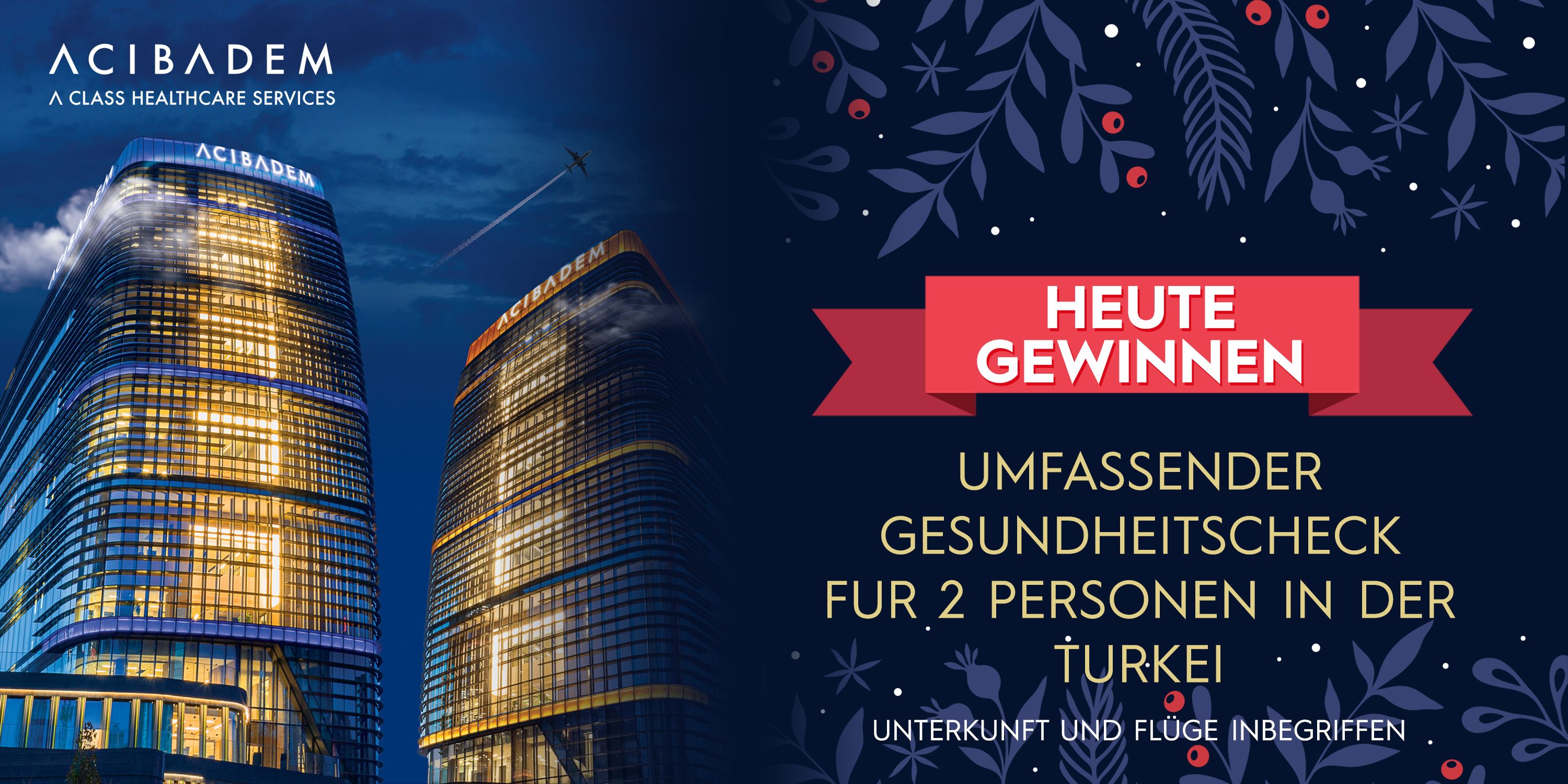 Acibadem verlost 1x Urlaub für 2 in Istanbul inklusive Gesundheitscheck