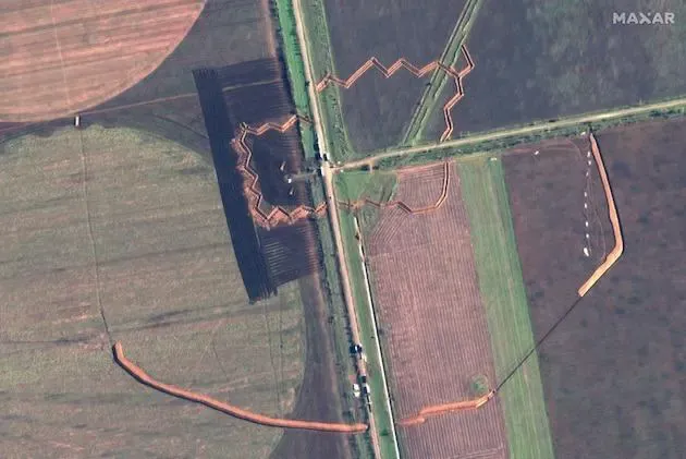 Schützengräben in der Region Cherson