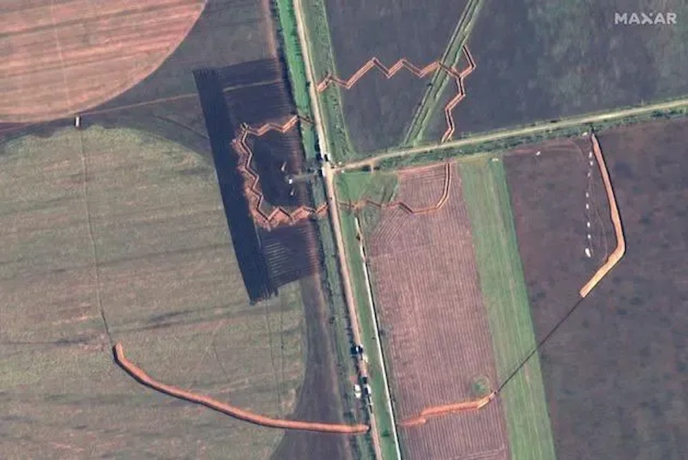 Schützengräben in der Region Cherson – Experten des 