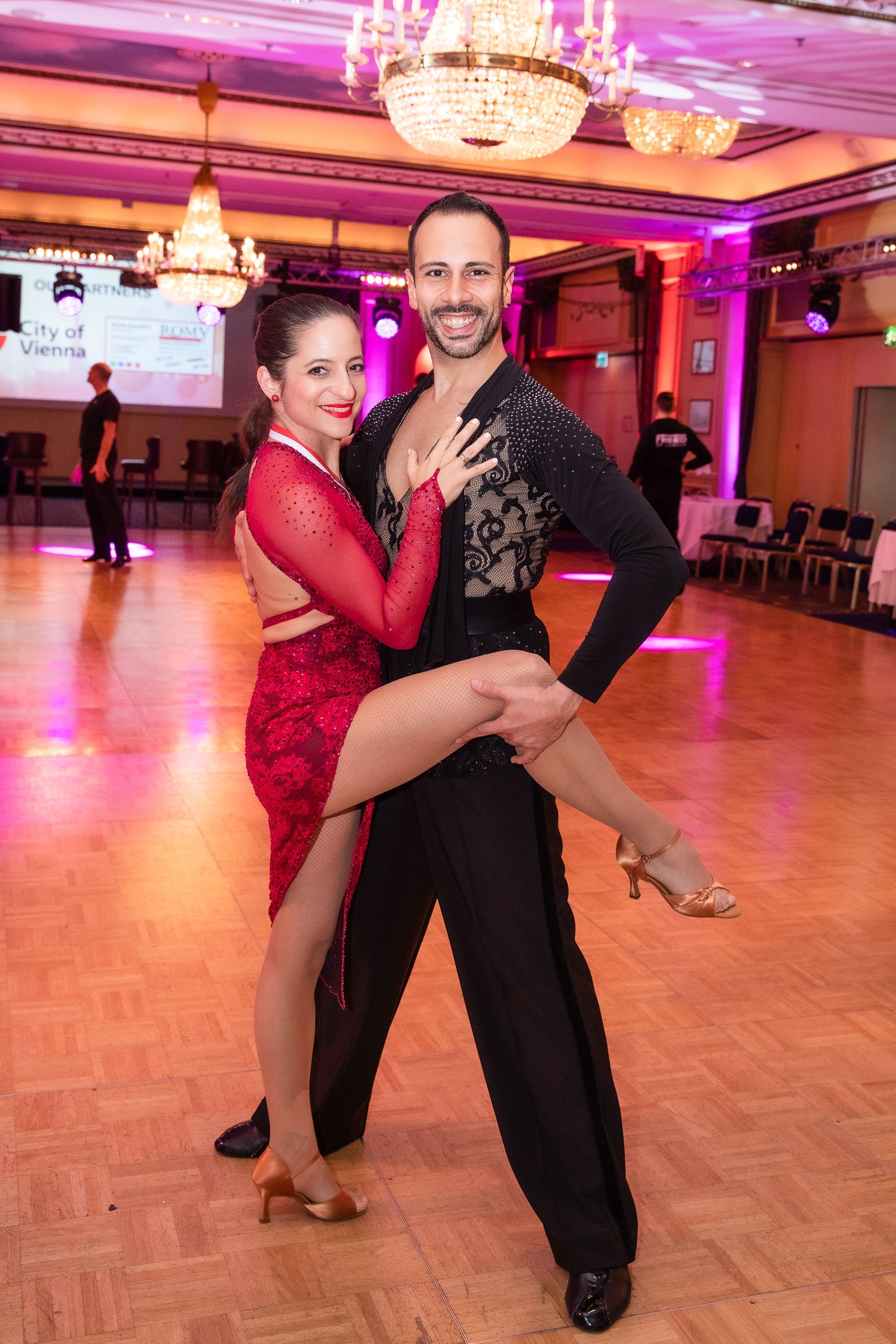 Holten sich den ersten Platz beim Pro-Am-Turnier: Caroline Athanasiadis und Danilo Campisi 