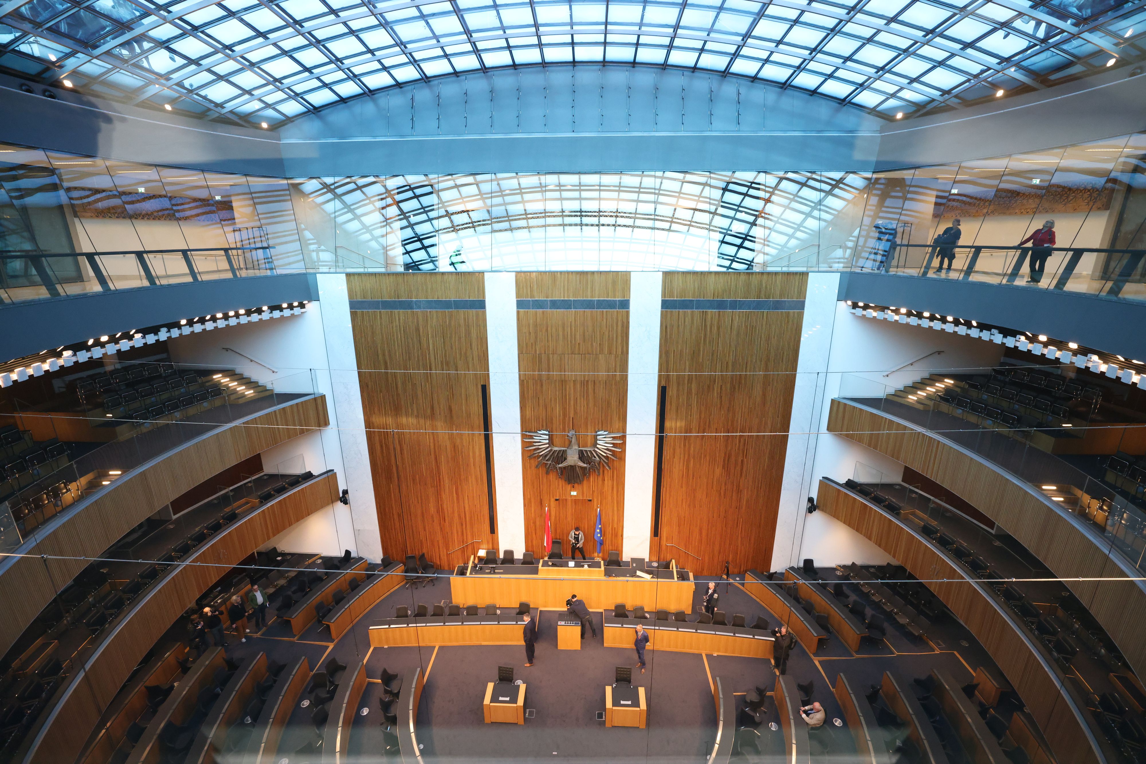 Die Glaskuppel ist neu und 550 m2 groß.