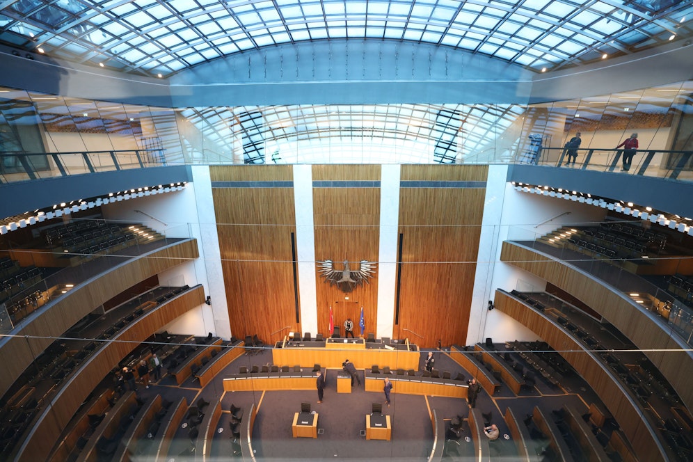 Die Glaskuppel ist neu und 550 m2 groß.