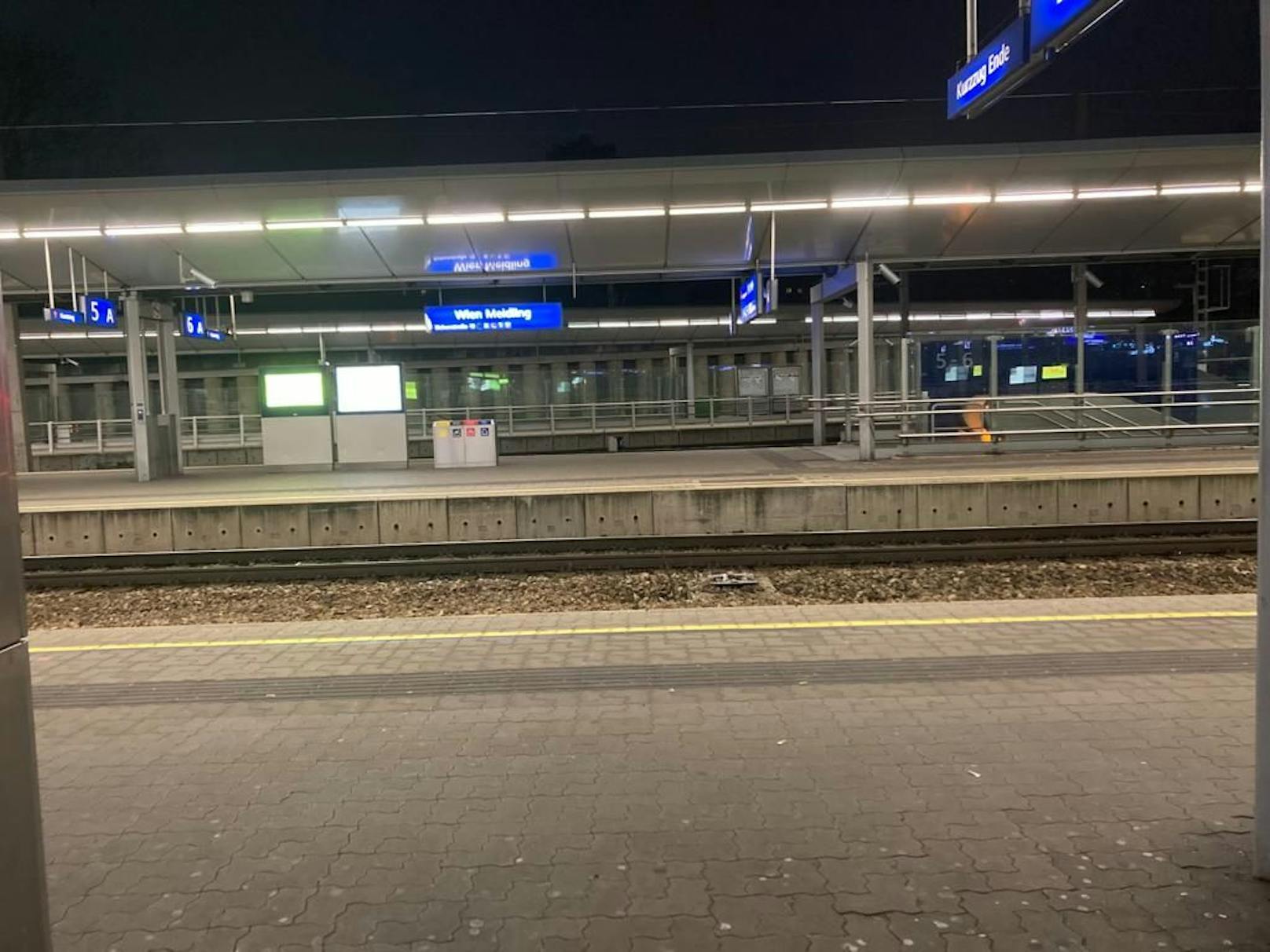 Bahnhof Wien-Meidling - gähnende Leere.