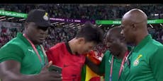 Son weint nach WM-Pleite, Gegner macht freches Selfie