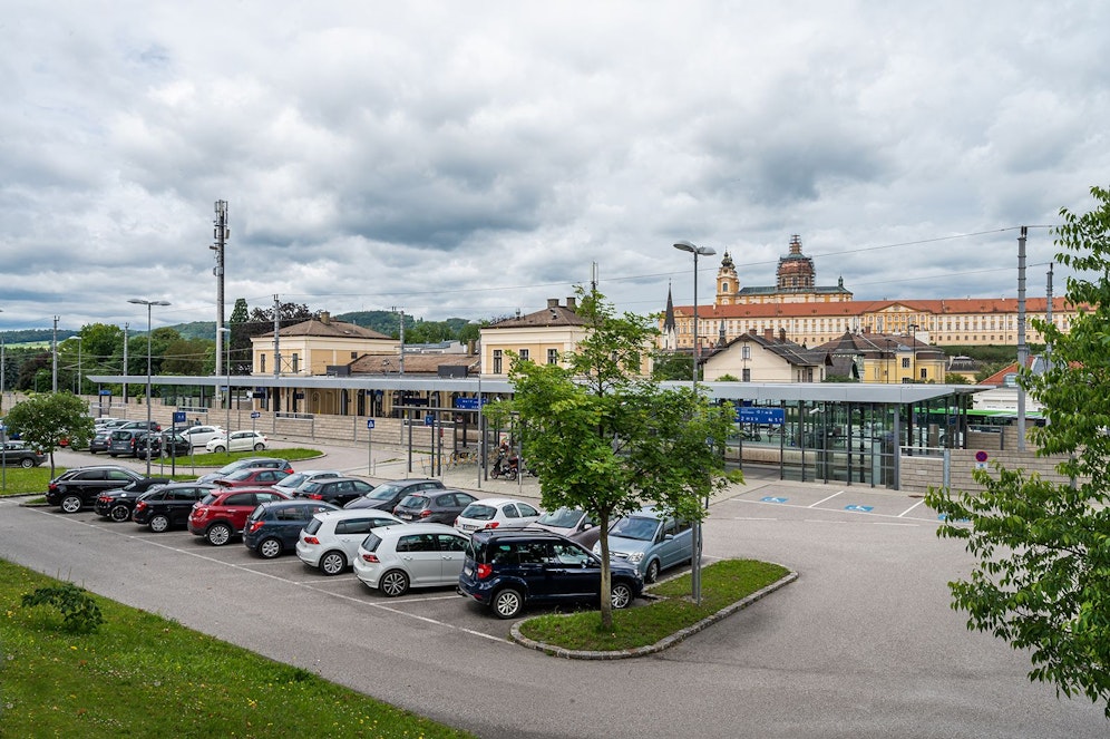 Der Bahnhof in Melk