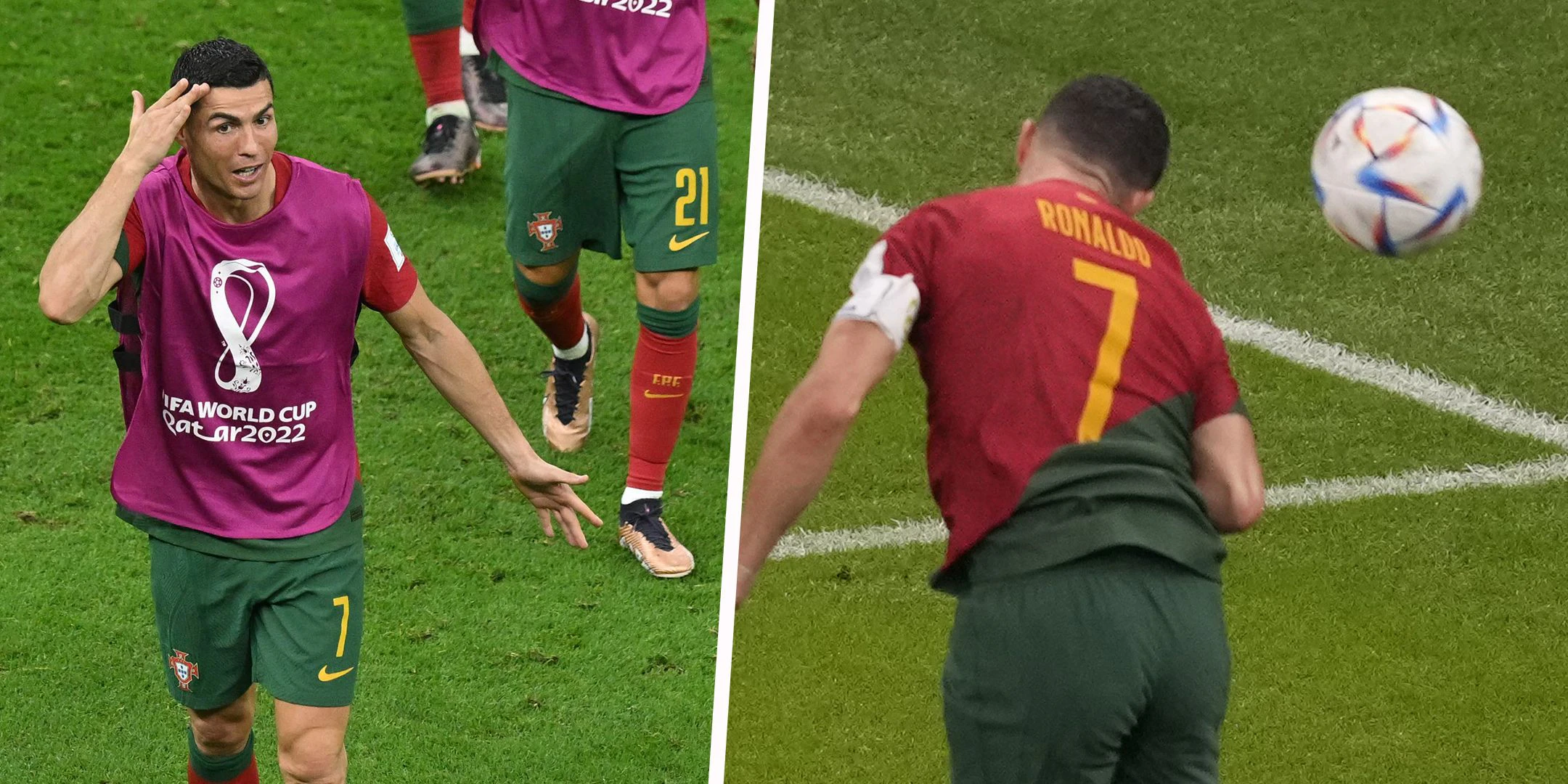 Cristiano Ronaldo ist sich sicher: Das 1:0 gehört ihm.