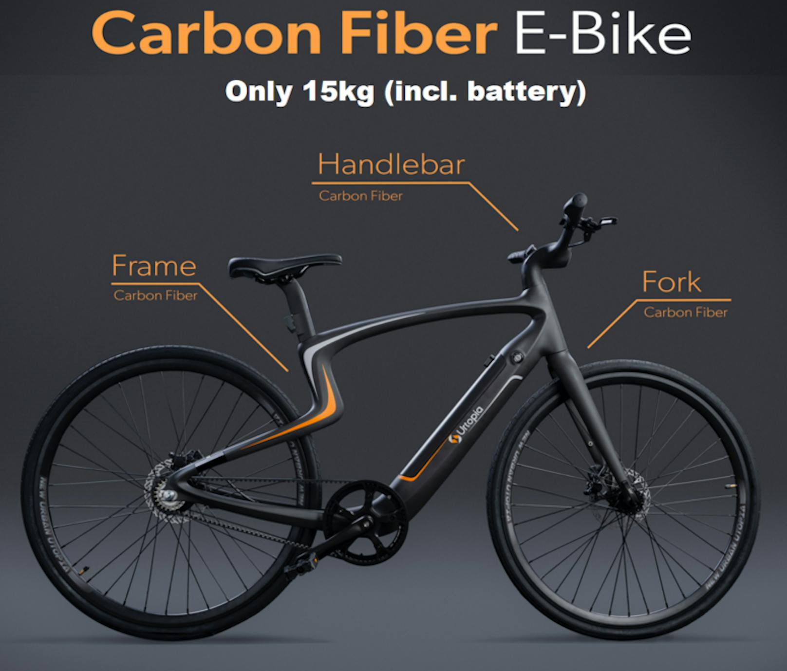 Carbon Fiber E-Bike von Urtopia