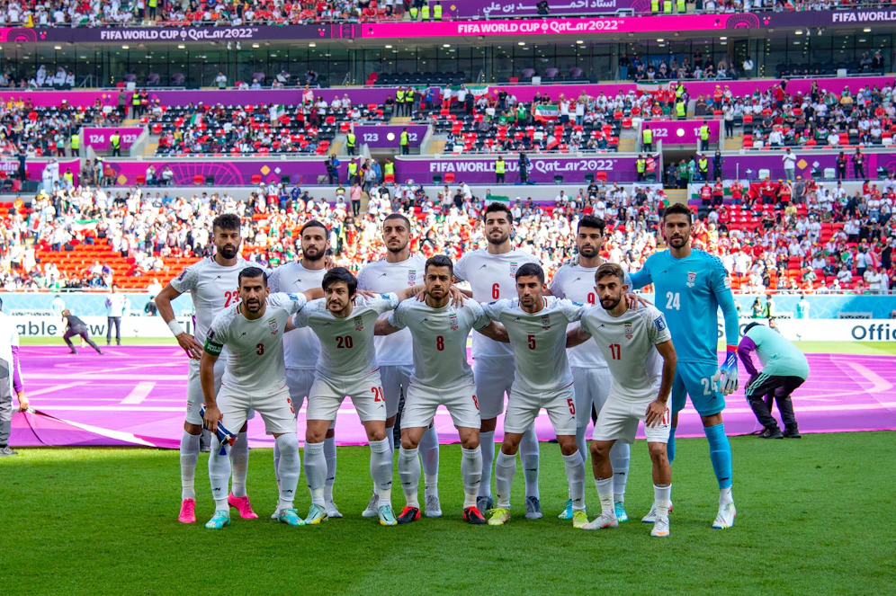 Die Fußballer der iranischen Nationalmannschaft.
