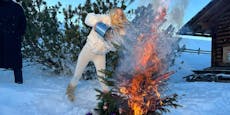 Schock: Fast ging Melissa Naschenweng in Flammen auf