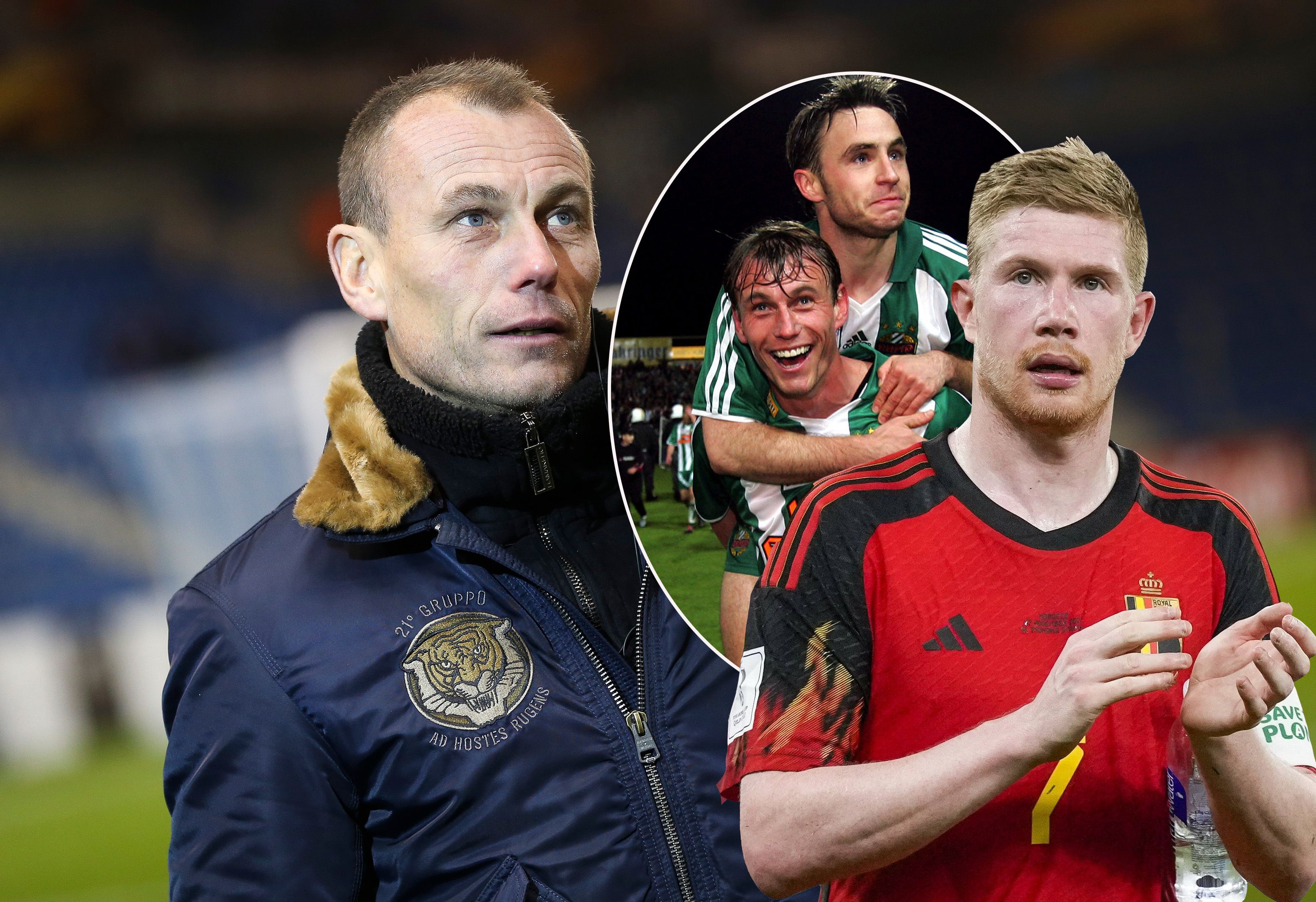 Axel Lawaree (l.) spricht über Steffen Hofmann und Kevin De Bruyne.