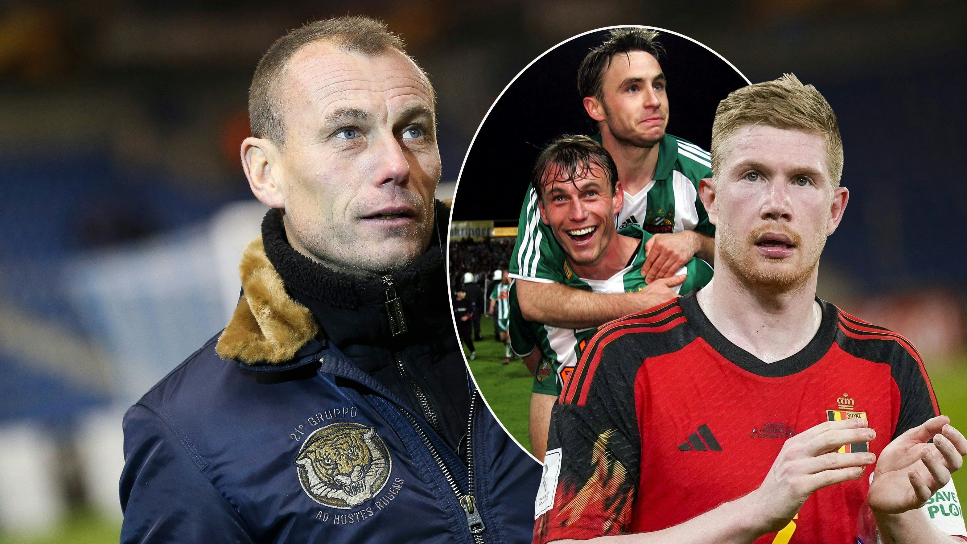 Axel Lawaree (l.) spricht über Steffen Hofmann und Kevin De Bruyne.