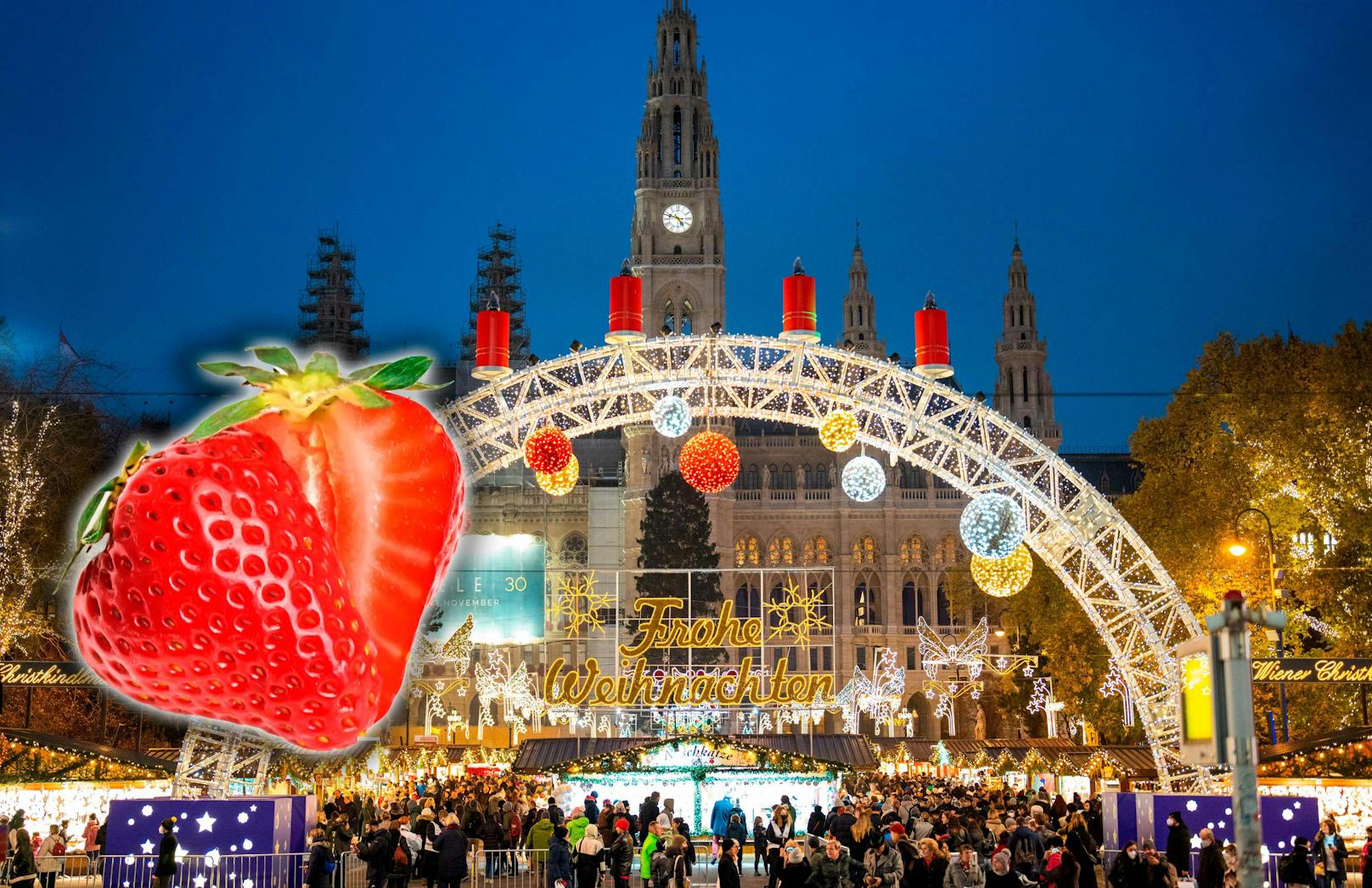 Fürs Klima – Erdbeer-Verbot am Wiener Christkindlmarkt