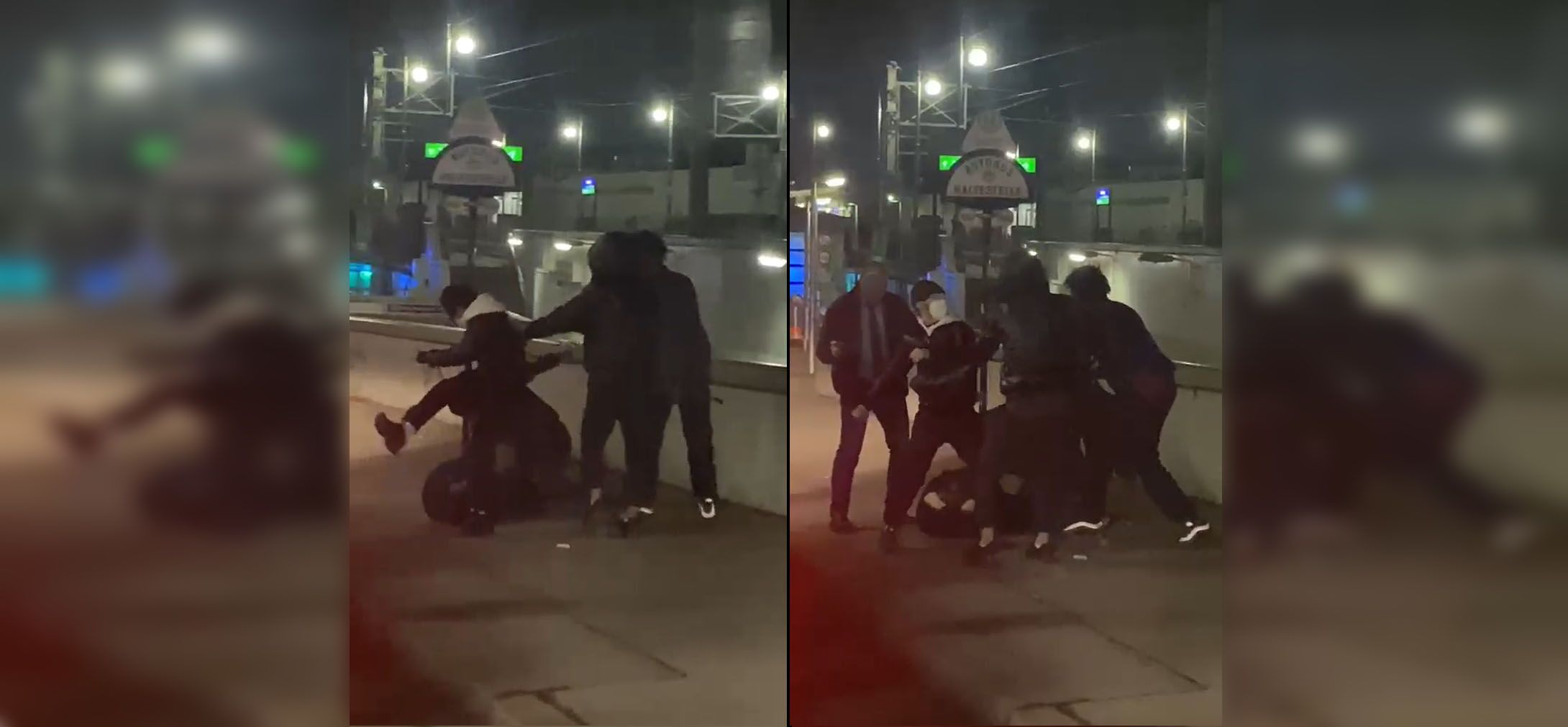 Augenzeugen eilten dem Opfer zur Hilfe und bekamen Schläge ab.
