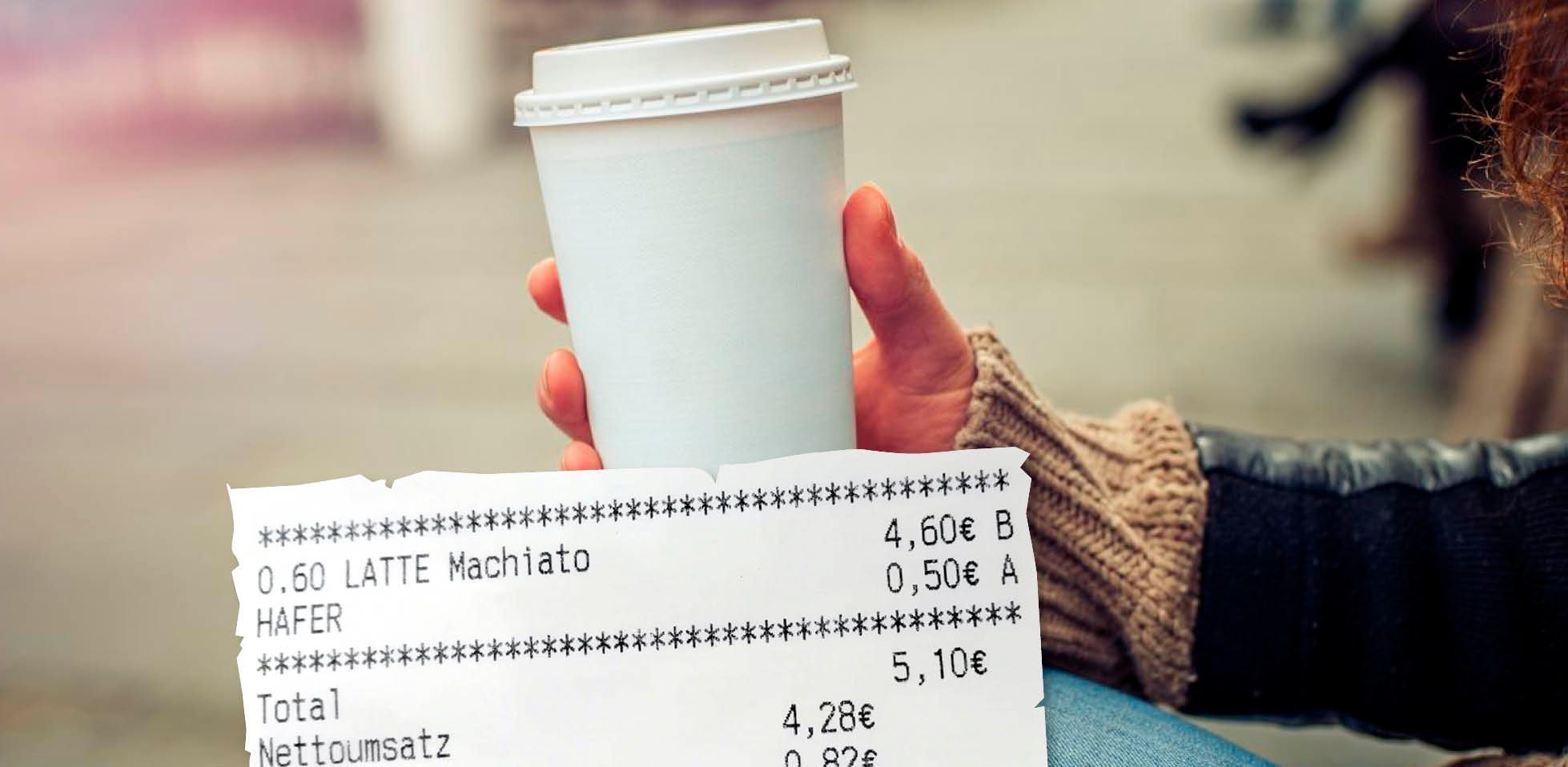 Schuss Hafermilch zu 4,60-€-Kaffee kostet 50 Cent extra | Heute.at