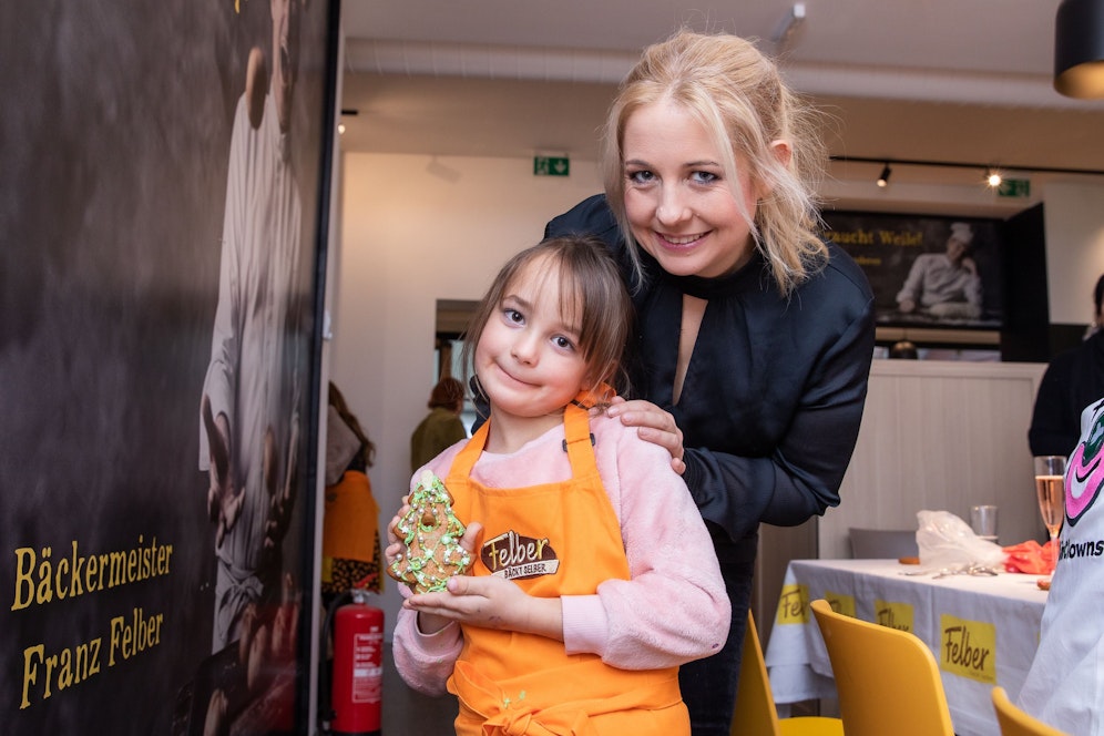 Iva Schell kam mit Tochter Viktoria extra aus Kärnten angereist