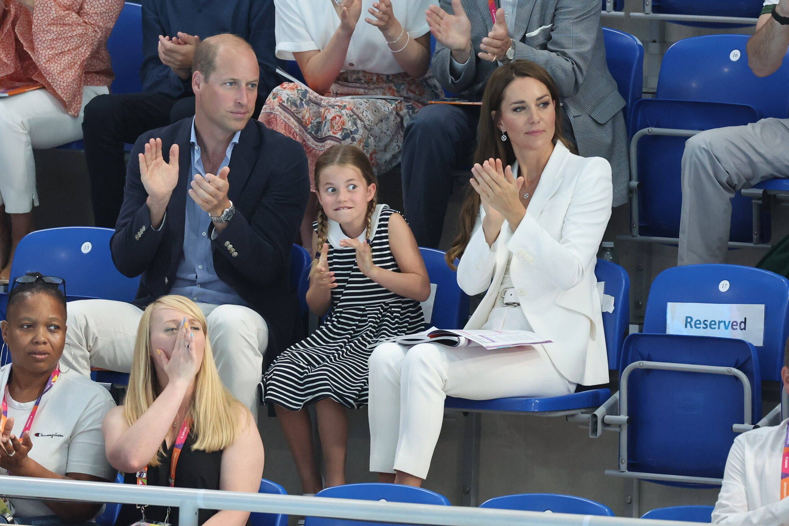 Prinz William und Kate mit Prinzessin Charlotte