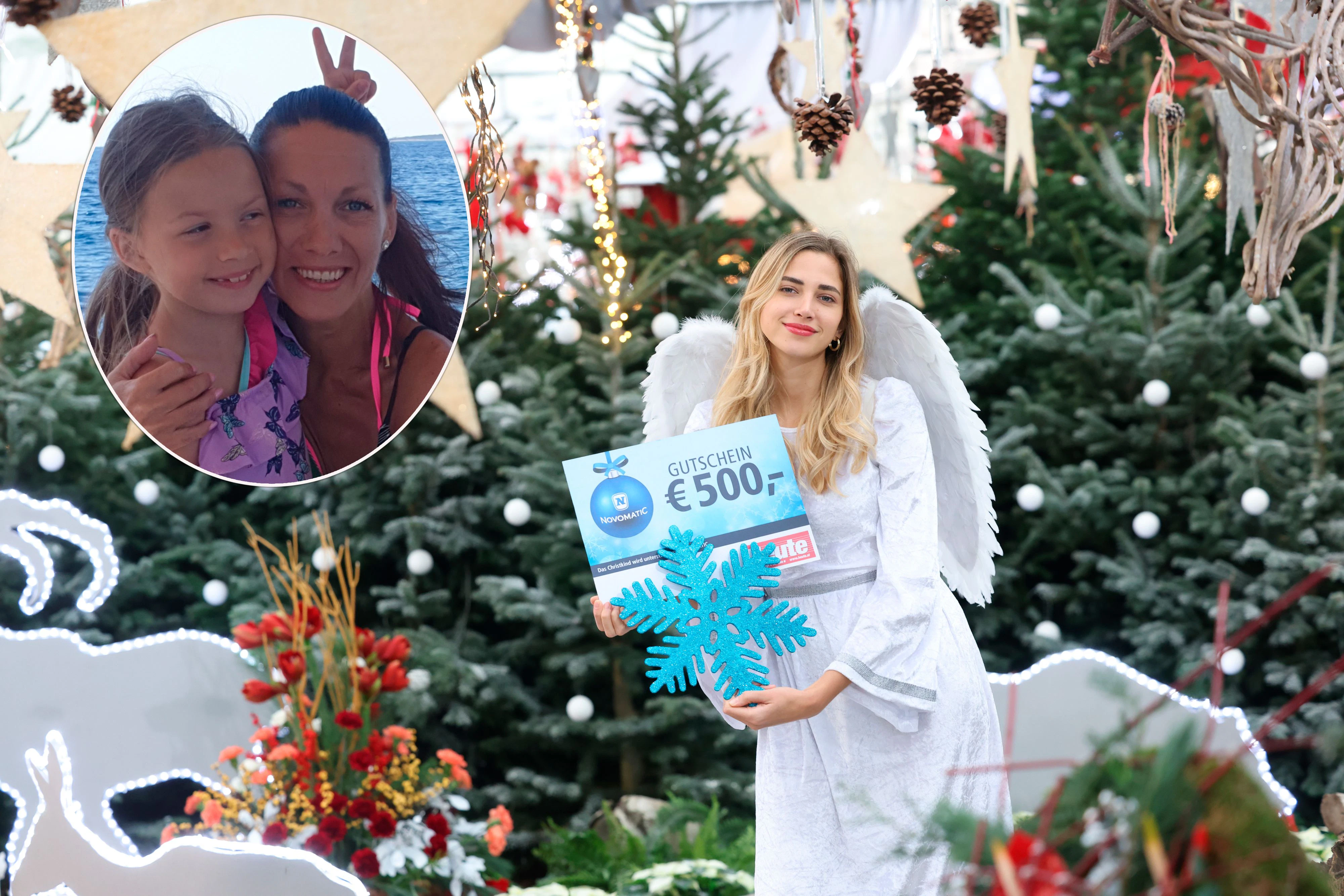 Dank der 500 Euro vom Christkind können Katja und ihre Tochter ihre Therme reparieren lassen und müssen nicht mehr frieren.