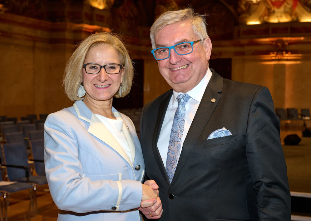 Johanna Mikl-Leitner mit Alfred Riedl