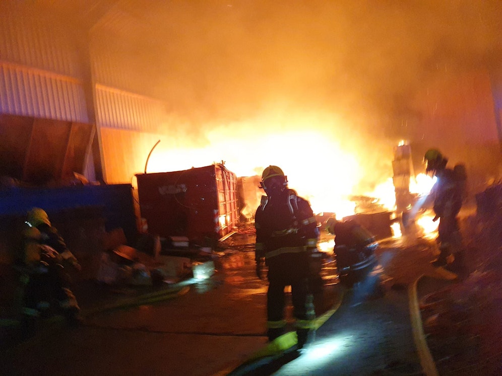 Die Feuerwehr stand im Großeinsatz.