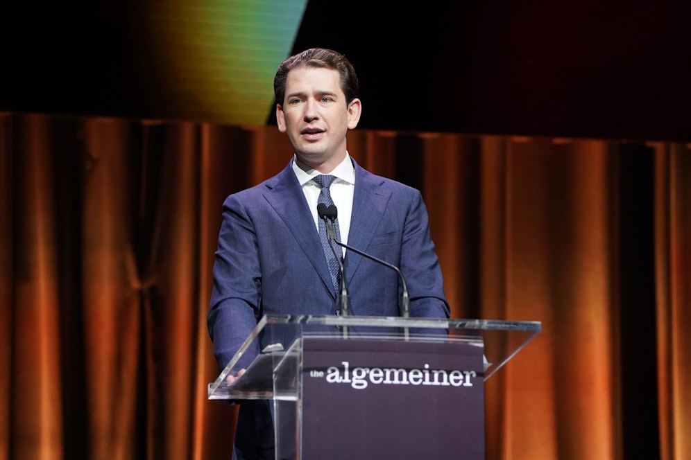 Sebastian Kurz besucht die Algemeiner 50th Anniversary Jewish 100 Gala im Ziegfeld Ballroom am 29. November 2022 in New York.