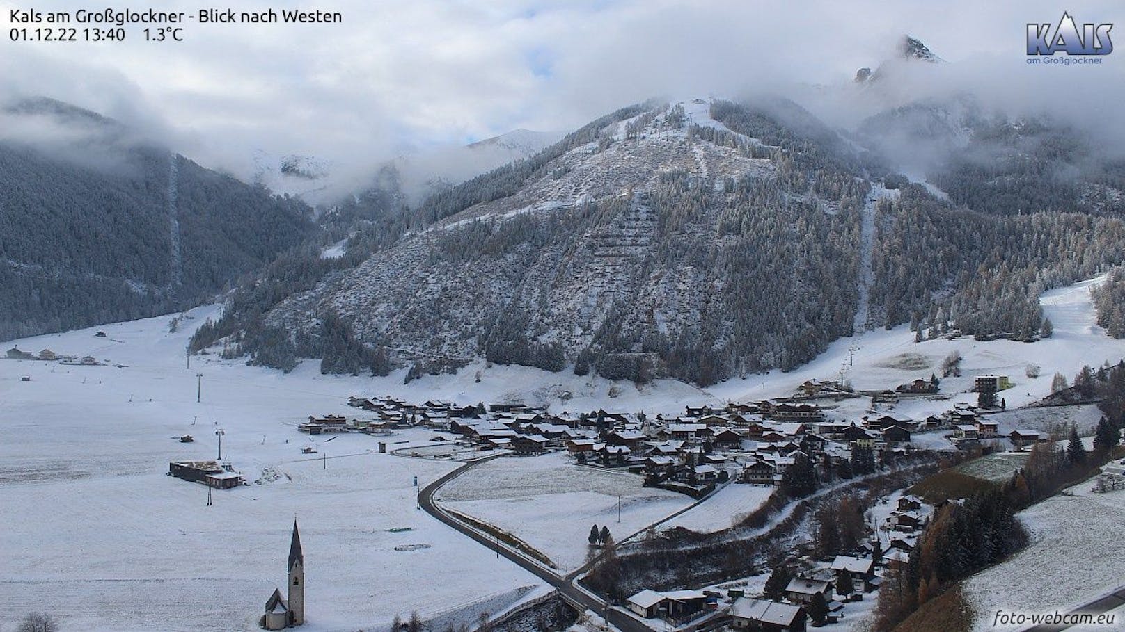 Die Schnee-Situation in Österreich am 1. Dezember 2022.