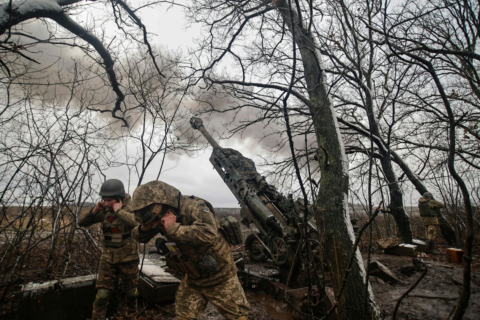 Bilder von der Schlacht um Bachmut im Osten der Ukraine, 2022.