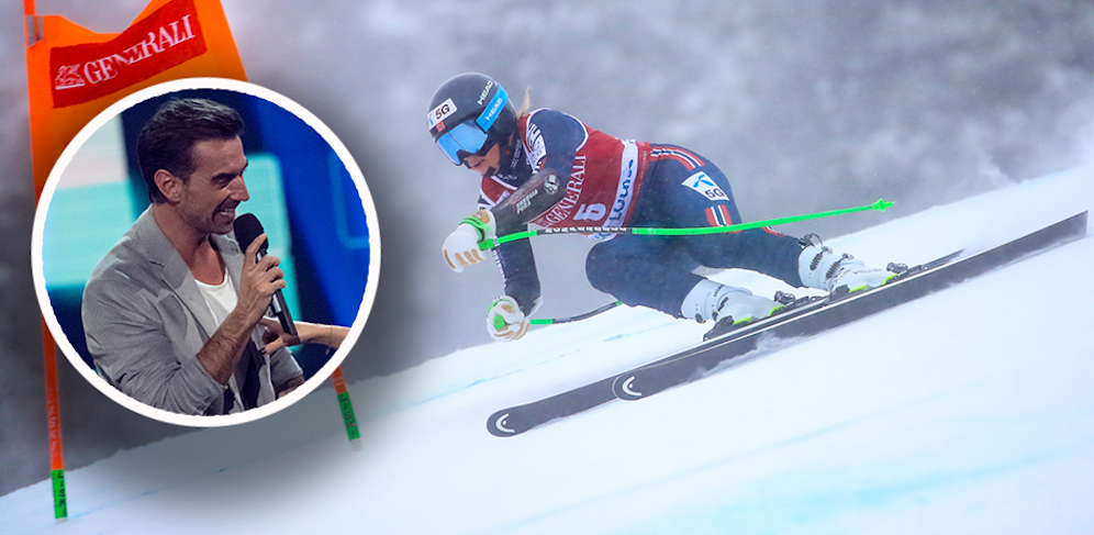 Statt der Fahrt von Kajsa Vickhoff Lie sahen die Ski-Fans Florian Silbereisen im Livestream. 