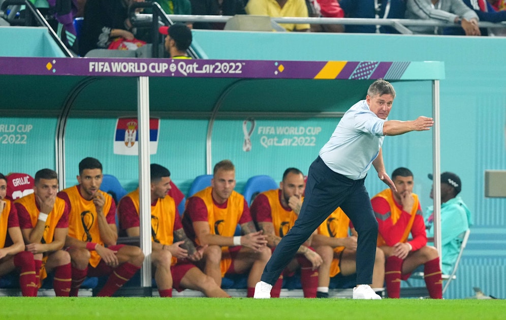 Serbien-Teamchef Dragan Stojković sorgte für einen Eklat.